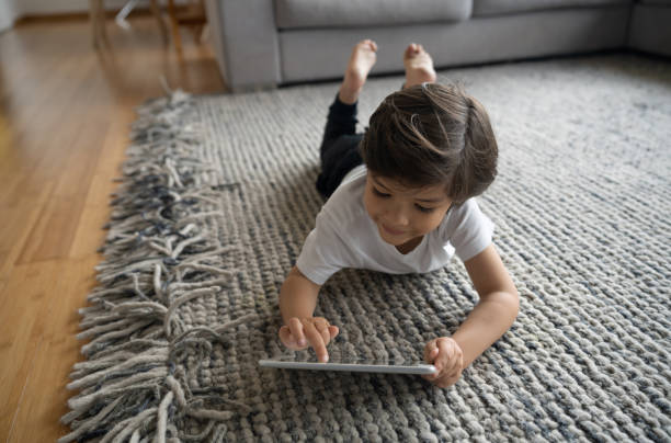 Girl lying on rug | Flooring Concepts